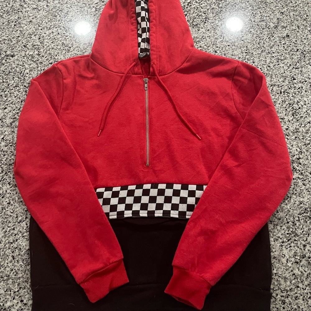 Smal red checkered Rue21 women’s hoodie